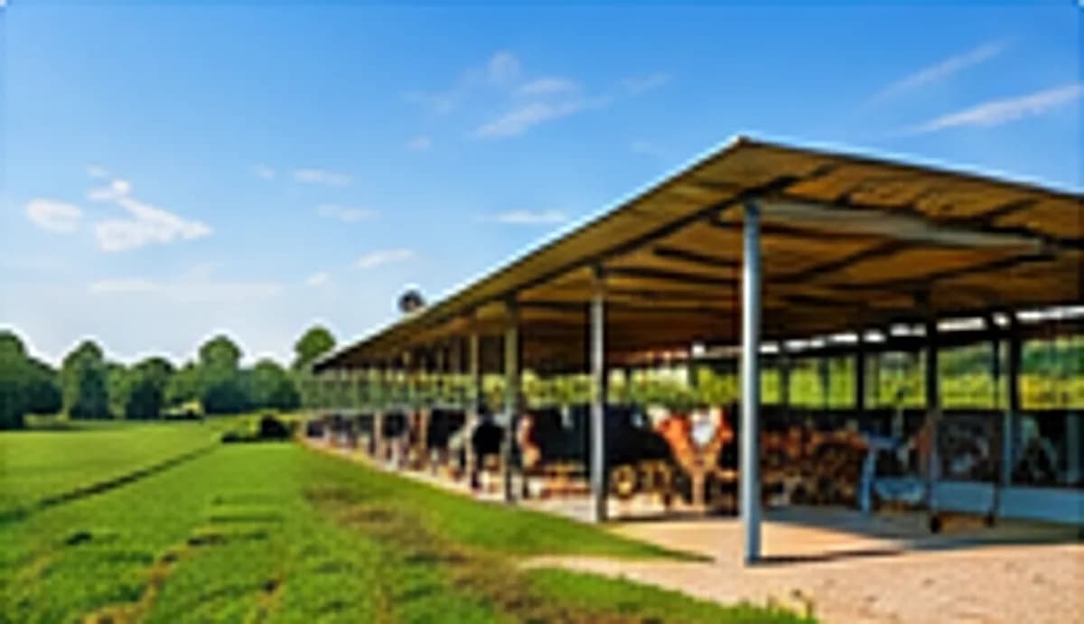 Our cattle shed and pasture